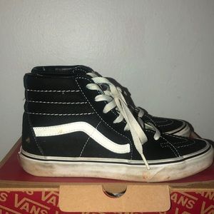 Vans high top black and white sneaker. Unisex.
